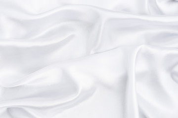 Closeup of white smoot fabric