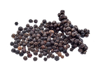 pepper corn on white background