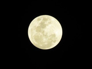 A view of fullmoon in close-up