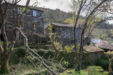 Typical schist homes in Portugal