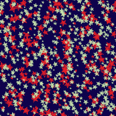 Starry pattern background in mixed colours
