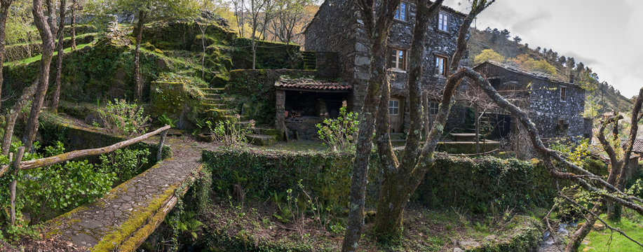 Typical schist homes in Portugal