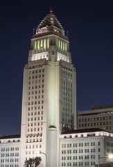 Los Angeles City Hall at Dawn.