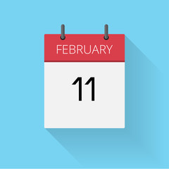 March 12, Daily calendar icon, Date and time, day, month, Holiday, Flat designed Vector Illustration