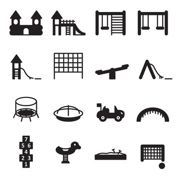 Playground Icon Set. Vector