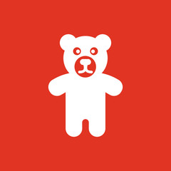 Bear icon. design. Toy, Bear symbol. web. graphic. AI. app. logo. object. flat. image. sign. eps. art. picture - stock