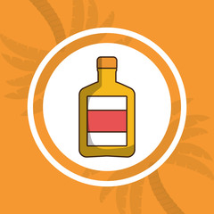 liquor drink bottle icon vector illustration graphic design