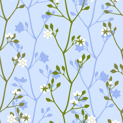 Obraz na płótnie Canvas Spring blossom grass pattern