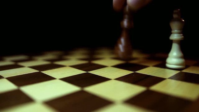 Two kings chasing each other on a chess board...
