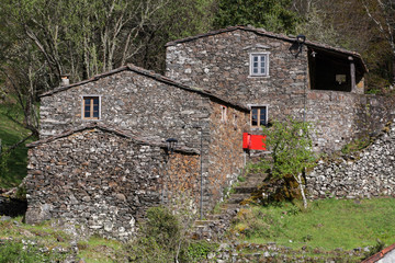 Typical schist homes in Portugal