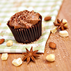 Obraz na płótnie Canvas Chocolate cupcake