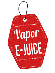 Vapor e-juice label or price tag