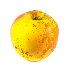 yellow apple isolated on white background