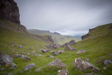 Trotternish Landschaft, Isle of Skye, Schottland