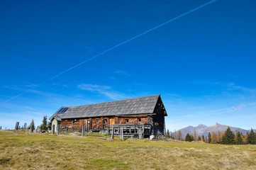 Obraz premium Almhütte am Lasaberger Alpl