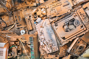 hi tech brown background