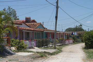 Kuba,Vinales; Die typischen Häuser in Vinales .