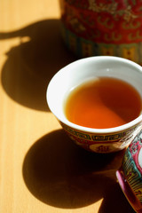 Still life of Chinese teacup