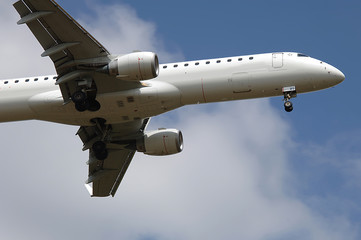 Landeanflug eines Jets
