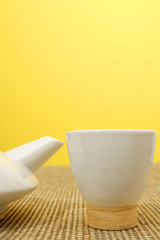 Chinese teacup and teapot