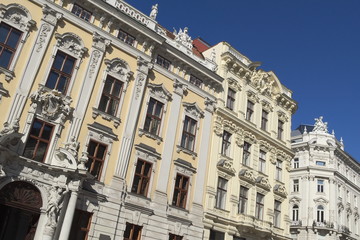 Wien - Historische Häuserzeile, Österreich