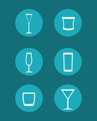 Coktail bar drink icon vector illustration graphic design