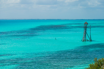 Garrafon Park Punta Sur Cliff, beautiful island of Isla Mujeres, Mexico