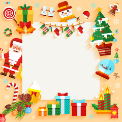 Christmas banner design greeting card