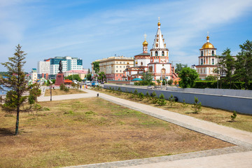 Fototapeta na wymiar Cathedral of Epiphany, Irkutsk
