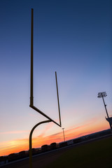 Shilouette Football Field Goal Post