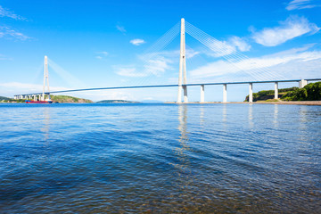 Fototapeta premium Russky Russian Bridge, Vladivostok
