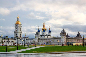 Fototapeta na wymiar Tobolsk church and Kremlin. Russia.