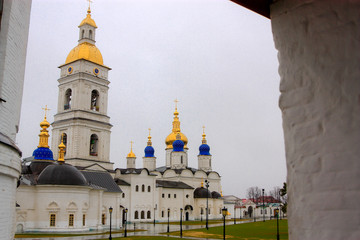 Fototapeta na wymiar Tobolsk church and Kremlin. Russia.