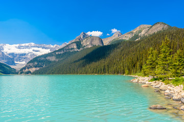 Majestic mountain lake in Canada.