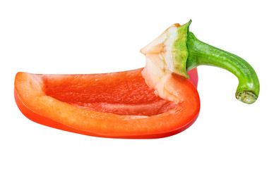 Red pepper isolated on white background