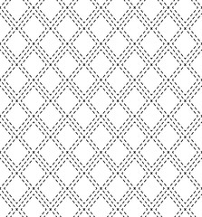 Fototapeta premium Vector seamless pattern. Modern stylish texture. Repeated monochrome pattern of rhombuses. 