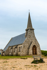 Fototapeta na wymiar Chapel in Etretat, Normandy, France
