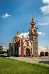 Fototapeta na wymiar San Pablo Tecamac Church - Cholula, Puebla, Mexico