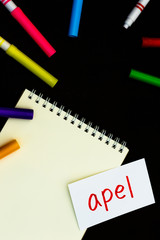 Javanese; Learning New Language with Handwritten Flash Cards. Tr