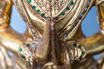 Details from buddha statue - namaskara