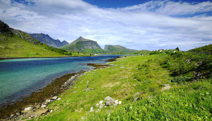 Fototapeta premium The fjords and mountains