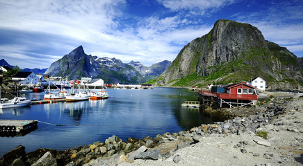 Lofoten island harbour