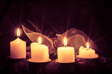advent candles wreath