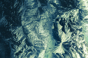 ice frost on the window