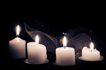 advent wreath with candles