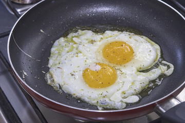 freshly made, delicious meal of eggs