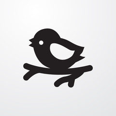 Naklejka premium bird icon illustration