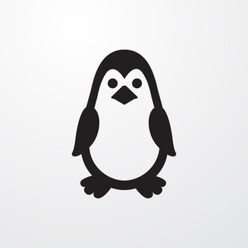 penguin icon illustration