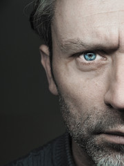 Obraz premium Bliska strzał człowieka