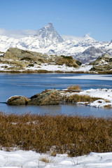 panorama sul Cervino,visto dai laghi di Panaz .